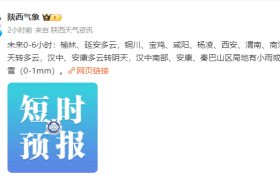 陜西最新預報：雨雪天氣要來了！縮略圖